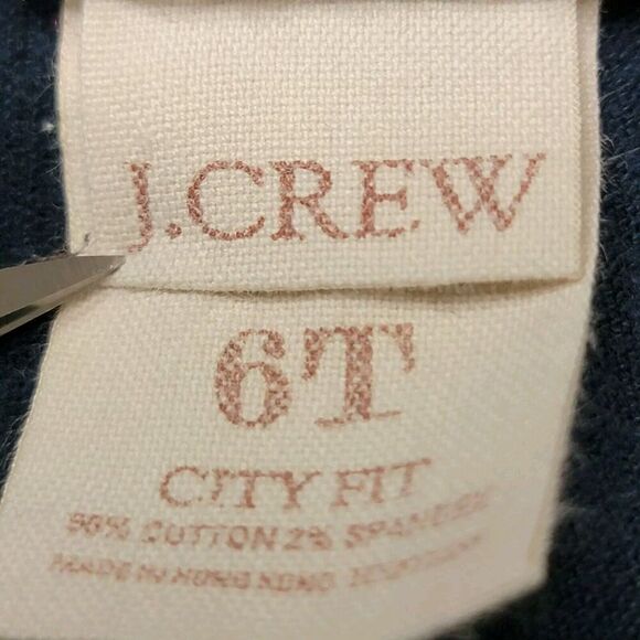 J Crew Corduroy City Fit Pants Womens 6 Tall Navy Blue Preppy Y2K 32x34 Retro - Picture 2 of 14
